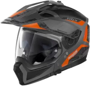 Image of Nolan N70-2 X Torpedo N-Com Helmet, black-orange, Size 3XL, black-orange, Size 3XL