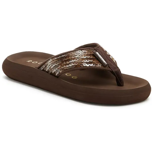 Image of Rocket Dog Womens Spotlight Olney Sequin Flip Flop Sandals UK Size 3 (EU 36)