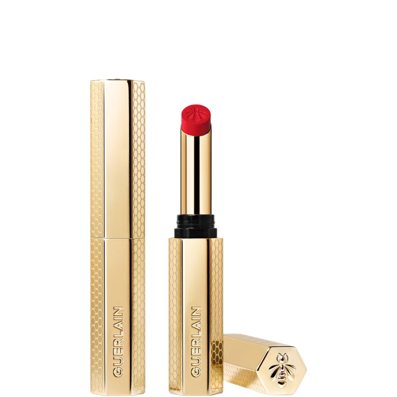 Image of GUERLAIN KISSKISS Blur Matte Lipstick 1.85g 510 - Petal Red