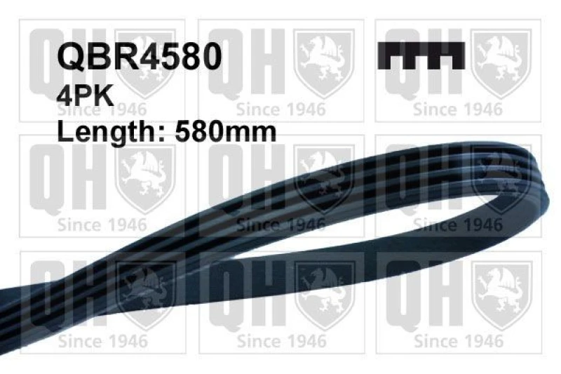 Image of QUINTON HAZELL Serpentine belt QUINTON HAZELL QBR4580