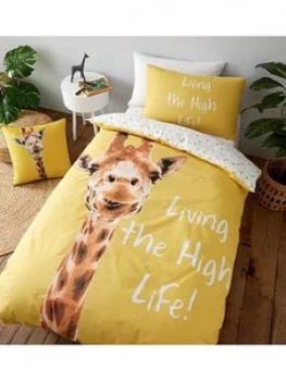 Image of Catherine Lansfield Catherine Lansfield Giraffe Duvet Set - Double