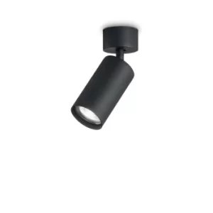 Image of Dynamite Indoor 1 Light Spotlight Ceiling Lamp Black, GU10