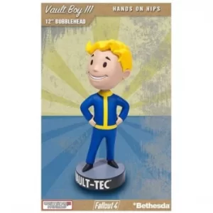 Image of Fallout 4 Vault 111 VaultBoy Hands on Hips 12" Bobblehead