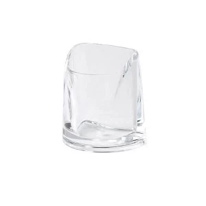 image of Rexel Nimbus Large Acrylic Pencil Cup Clear Single