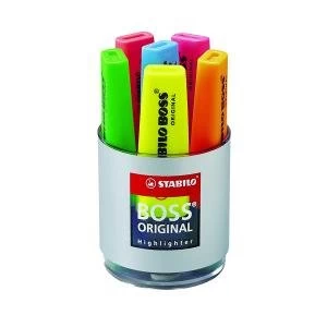 Image of Stabilo Boss Original Highlighter Assorted Pack of 6 7006