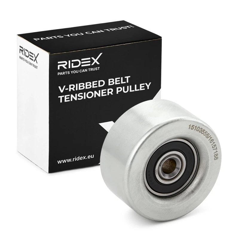 Image of RIDEX 310T0413 Tensioner Pulley Tensioner Pulley,v-ribbed belt (310)