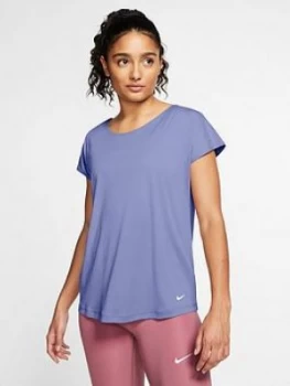 Image of Nike Training Pro Elastika T-Shirt - Thistle , Thistle, Size XL, Women