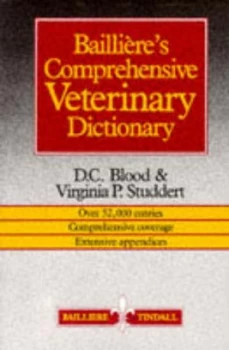 Image of Baillieres Comprehensive Veterinary Dictionary by Douglas C Blood Paperback
