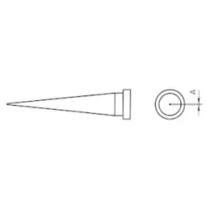 Image of Weller LT-S Soldering tip Long, tapered Tip size 0.4mm Content