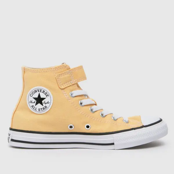 Image of Converse yellow all star hi 1v Junior trainers Yellow UK 13