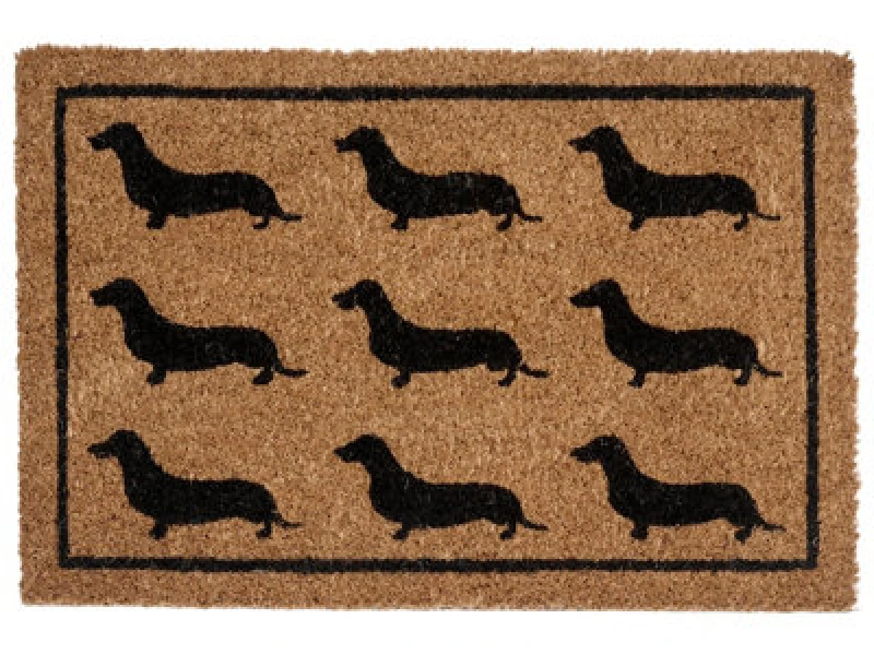 Image of Beliani Doormat Sikaram Natural 40 X 60 Cm Dog Coir