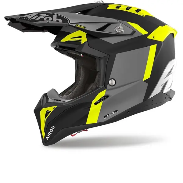 Image of Airoh Aviator 3 Glory Yellow Matt Offroad Helmet Size XS