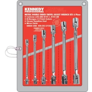 Image of Kennedy-Pro 8-19MM Double Ended Swivel Socket Set 6PC
