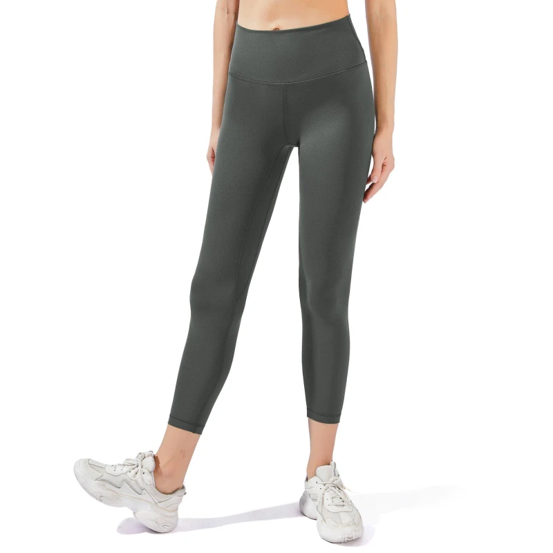 Image of Myga High-Waisted 7/8 YULA Yoga Leggings - Dark Gr Dark Grey unisex XS