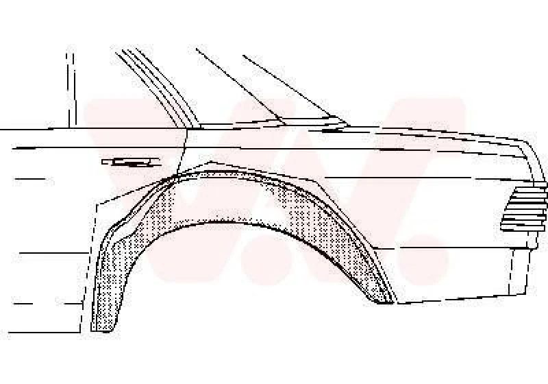 Image of VAN WEZEL Mudguard VAN WEZEL 3010347