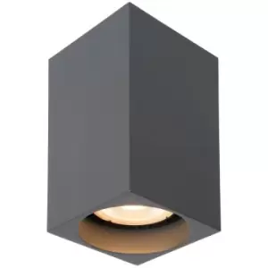 Image of Lucide DELTO - Surface Mounted Ceiling Spotlight - LED Dim to warm - GU10 - 1x5W 2200K/3000K - Grey
