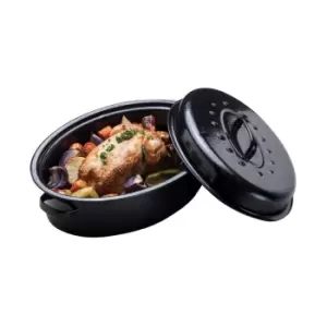 image of Premier Housewares Casserole Dish 4.5l - Black