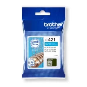 Image of Brother LC421C Cyan Ink Cartridge (Original)