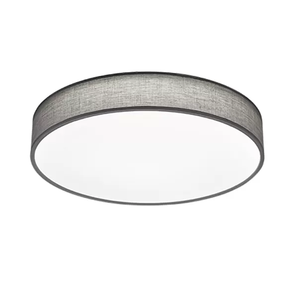 image of Lugano Modern 60cm Cylindrical Ceiling Light Grey 3000-5000K Remote control