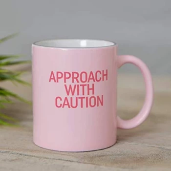 image of The Office Pink Mug - Approach With Caution