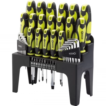 image of Draper 44 Piece Screwdriver, Hex Key & Bit Set