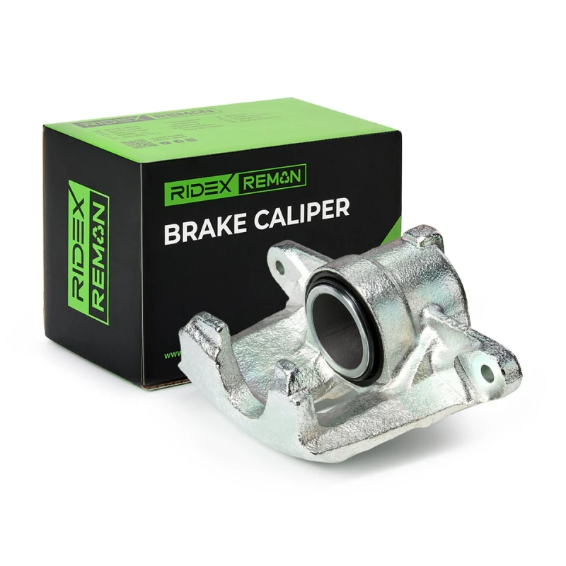 Image of RIDEX REMAN 78B2589R Brake caliper Front Axle Left, without electric motor Grey Cast Iron Brake Caliper (78)