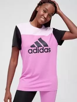 Image of adidas Colourblock Tee - Lilac Size 2Xs, Women