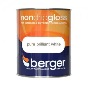 image of Berger Non-Drip Gloss Paint - 750ml