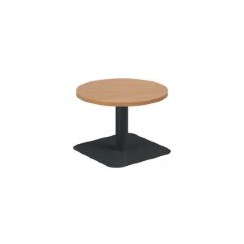 Image of Jemini Origin Round Coffee Table 600x430mm Nova Oak/Black KF800166