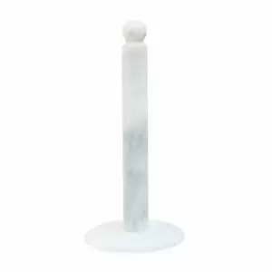Image of Interiors by PH Interiors By Premier Marble Kitchen Roll Holder - White