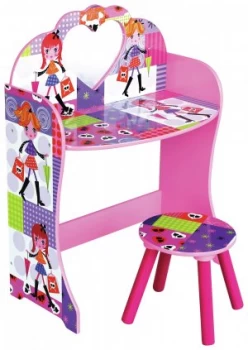 image of Liberty House Fashion Girl Dressing Table and Stool.