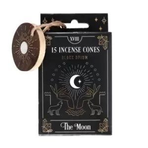 image of The Moon Tarot Black Opium Incense Cones