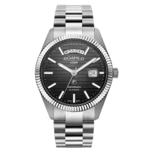 Image of Roamer 981666 41 85 50 Daydate II Automatic Steel Bracelet Wristwatch