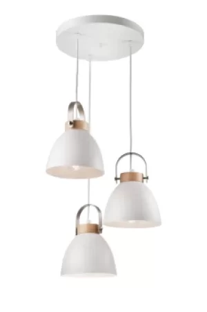 Image of Danielle Steel Cluster Pendant Ceiling Light White, 3x E27