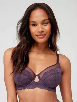 Image of DORINA Sedan Non Padded Wired Bra - Purple, Purple, Size 32Dd, Women