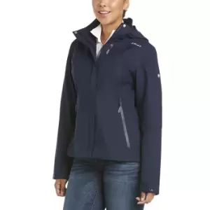 image of Ariat Womens Coastal Waterproof Jacket Navy Large