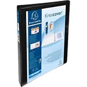Image of Krea Ring Binder PP 4D Rings 20mm, S38mm, A4+, Black, Pack of 10