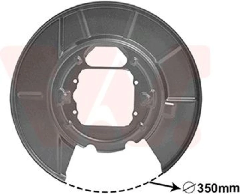 Image of VAN WEZEL Brake disc backing plate VAN WEZEL 0685373