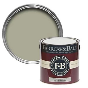 Image of Farrow & Ball Estate French gray No. 18 Matt Emulsion Paint 2.5L