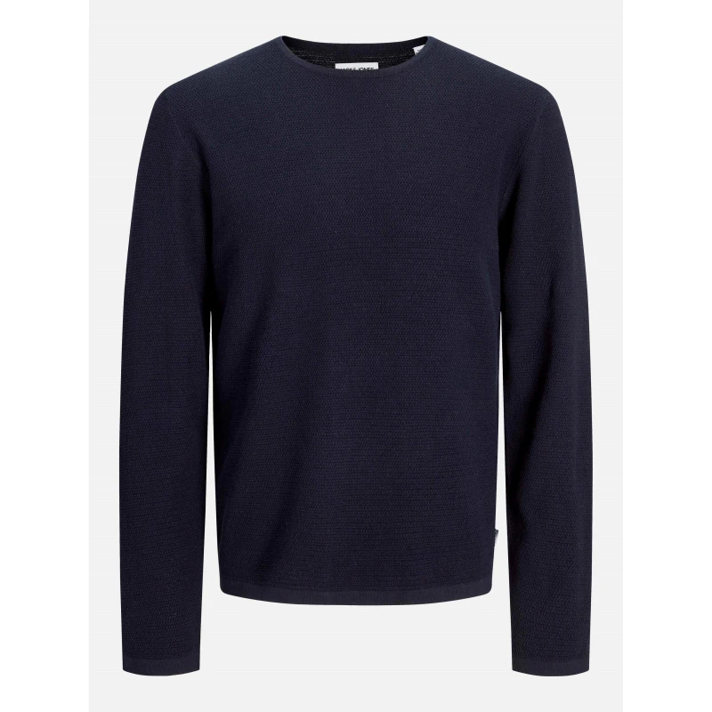 Image of Jack and Jones George Crew Knit Mens Navy Blazer male L