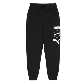 Puma ALPHA SWEAT PANT boys's Childrens Sportswear in Black - Sizes 5 / 6 years,7 / 8 years,11 / 12 years,15 / 16 years