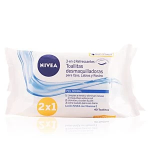 Image of TOALLITAS DESMAQUILLADORAS ojos, labios & rostro PNM 40 uds