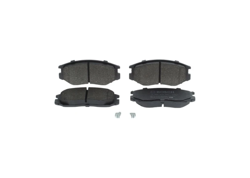 Image of Bosch 0 986 494 397 Brake pad set with acoustic wear warning, with anti-squeak plate Low-Metallic Brake Pad Set,disc brake (402)