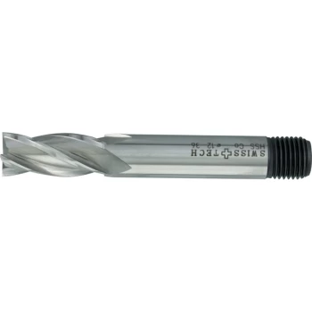 Image of 18.00MM HSS-Co 8% Threaded Shank Multi Flute End Mills - Uncoated
