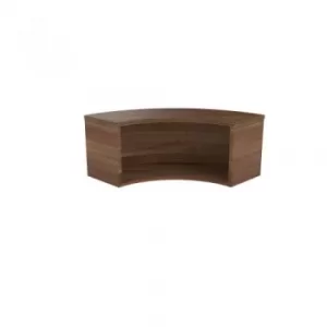 Image of Jemini Reception Modular Corner Riser Unit Dark Walnut RCMCHDW