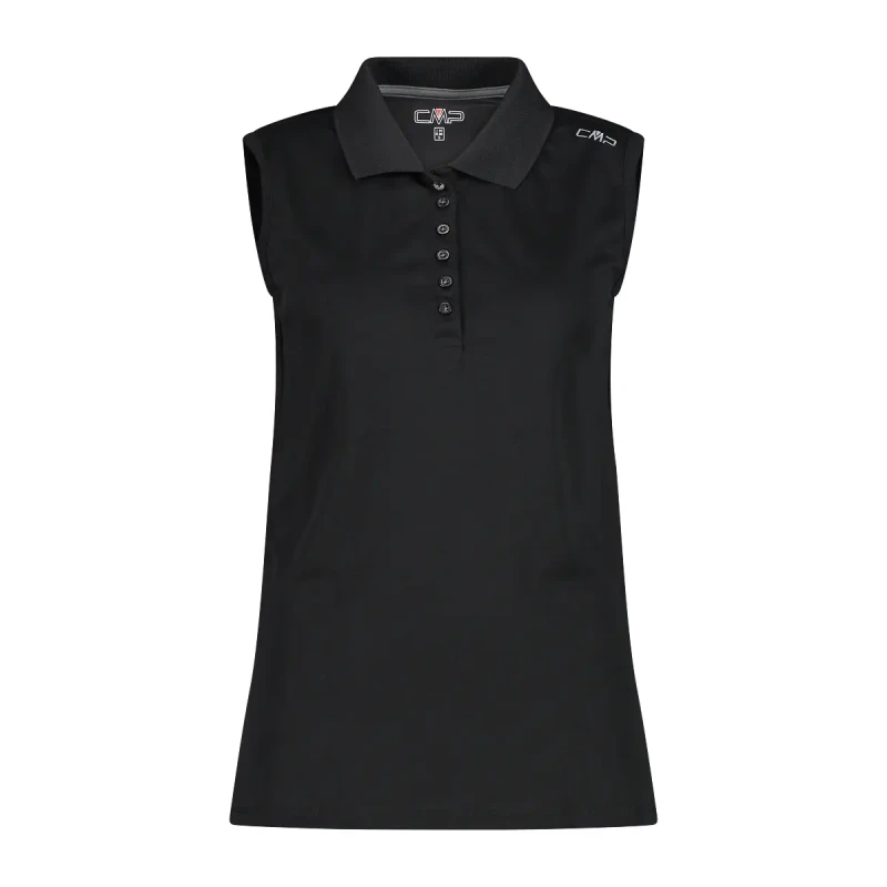 Image of Woman's sleeveless Polo shirt CMP Noir Female 2XS