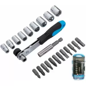 image of Blue Spot Tools 23PCE Offset Ratchet Bit and Socket Set