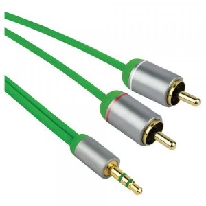 Image of IBJR012 1.2m 3.5mm Jack to 2x RCA Plug