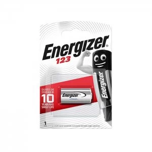 Image of Energizer Lithium Photo CR123 Non-rechargeable Camera Battery blister of 1