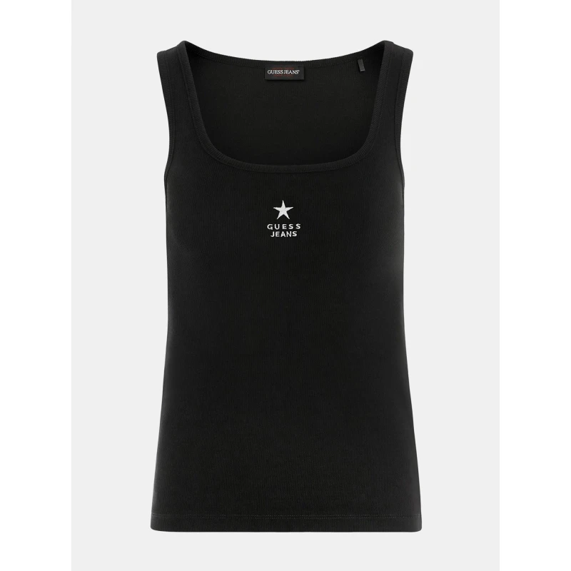 Image of Guess Slim Embroidered Star Tank 14969931 Black